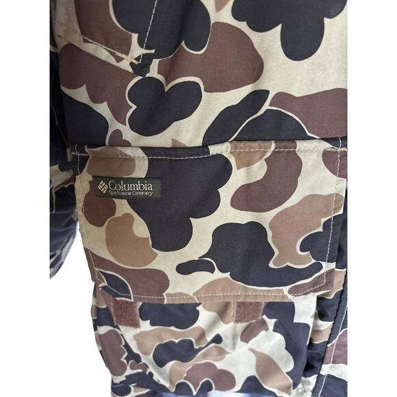 Columbia 2-in-1 Hunting Jacket Mens M Duck Zip-In Liner Game Bag Ammo Loops OMNI - Picture 2 of 15